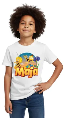 Produktbild von Spreadshirt Biene Maja Zusammen mit Willi Kinder T-Shirt, 122/128 (7-8 Jahre), Weiß