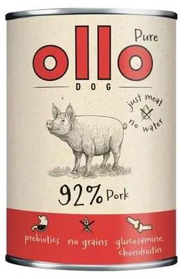Zdjęcie produktu dla Mokra karma dla psa Ollo Pure Wieprzowina 400 g