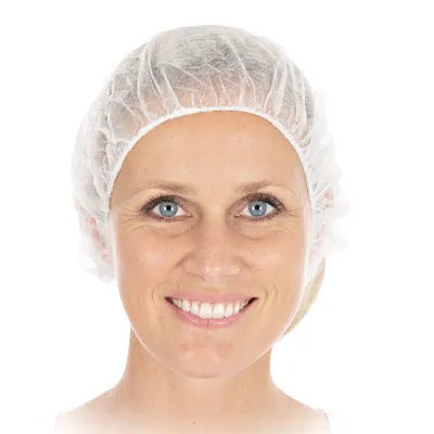 Produktbild von HYGOSTAR PP-Baretthaube Bettina Durchmesser: 530 mm weiß 100 Stück