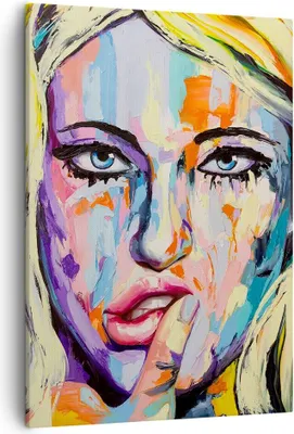 Produktbild von Bild auf Leinwand - Leinwandbild - Einteilig - Öl Malerei Porträt Frau - 50x70cm - Wand Bild - Wanddeko - Wandbilder - Leinwanddruck - Wanddekoration - Leinwand bilder - Wandbild - PA50x70-2904