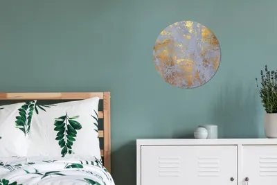 Produktbild von MuchoWow® - Schlafzimmer - Bilder - Der Kreis - Kunst für die Wohnung - Plastik - Kunstdruck - Wandbild