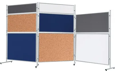 Produktbild von FRANKEN Textiltafel für Stellwandsystem ECO 1.200 x 900 mm Speditionsversand