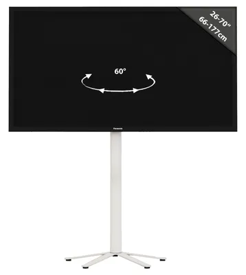 Immagine prodotto di Supporto TV 32-70 pollici | VESA max. 600x400 a 40 kg | Supporto Fernseh in alluminio | Supporto per pavimento TV Dimensioni circa. H. 100 x W. 61 x D. 61 cm | Supporto TV Xila