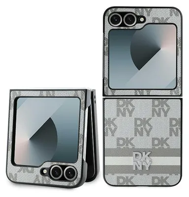 Produktbild von DKNY Samsung Galaxy Z Flip7 FE / Flip6 5G Hülle Kariertes Muster