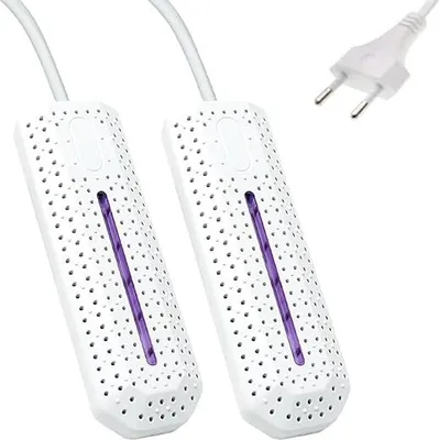 Produktbild von Schuhtrockner, elektrischer Schuhtrockner, tragbarer Schuhtrockner, tragbarer Stiefeltrockner für Schuhe, Handschuhe, Socken, Trocknen und Beseitigen von Gerüchen, Weiß