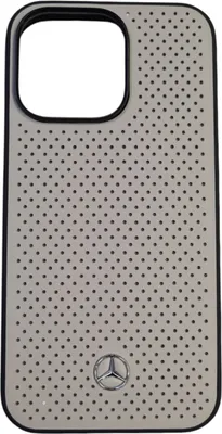Produktbild von Mercedes-Benz Hardcase iPhone 13 Pro - Real Leather - Perforated - Beige