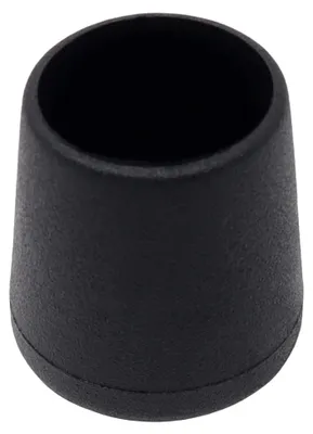 Obrázok produktu pre Krytky na nožičky stoličiek, čierne, priemer 22-23 mm, 16 kusov, ochrana podlahy pre nábytok