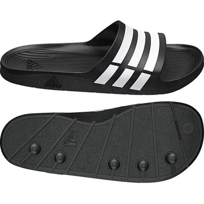 Produktbild von adidas Duramo Slide Badelatschen schwarz/weiß/schwarz 36 2/3 (UK 4)
