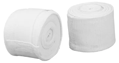 Produktbild von Boxbandagen Baumwolle, 5 Meter, weiß, für Kickboxen