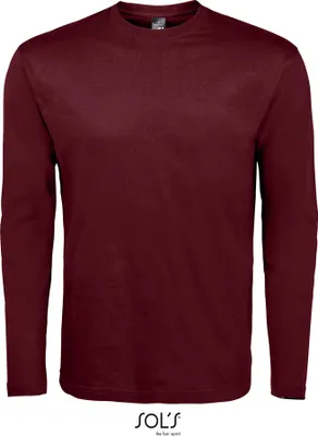 Produktbild von SOLs 11420 | Langarm Monarch Herren T-Shirt - Farbe: Oxblood - Größe: XL