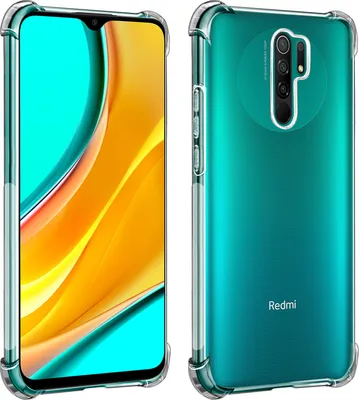 Produktbild von Akashi, Stoßfeste Silikon-Bumper-Hülle für Xiaomi Redmi 9, Transparent