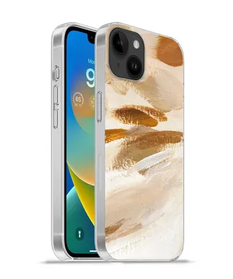 Produktbild von MuchoWow® Handyhülle Schutzhülle Hülle für Apple iPhone 14 Plus - Soft case Farbe - Beige - Weiß Silikon Softcase Handy Hülle - Abbildung
