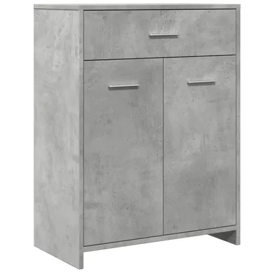 Produktbild von Badezimmerschrank Betongrau 60x33x80 cm Holzwerkstoff
