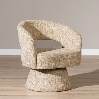 Produktbild von Bronx71 Sessel Josh drehbar Chenille beige