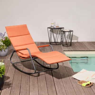 Produktbild von Siena Garden Relax Liegestuhl in Rot