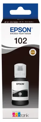 Produktbild von Epson Schwarz  Original Tinte 102 C13T03R140  7.500 Seiten