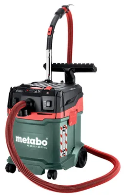 Obrázok produktu pre Metabo AS 36-18 H 30 PC-CC, Suché a mokré, Čierna, Zelená, Červená, H, Tlačidlá, 30 L, 14 kPa