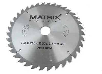 Produktbild von MATRIX Sägeblatt Ersatzsägeblatt 216 mm für Gehrungssäge MTS 2050-216 Duo
