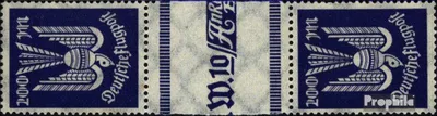 Produktbild von Briefmarken Deutsches Reich 1923 Mi 267ZS Zwischenstegpaar postfrisch Flugpost
