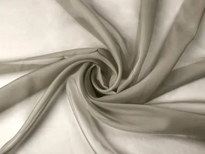 Produktbild von Voile Stoff Meterware 150 cm Breite Gardinenstoff, Cappuccino