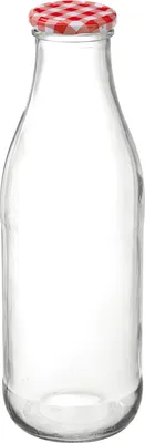 Obrázok produktu pre Sklenená fľaša na šťavu Gastro 500 ml, viečko dekór káry, 6 ks