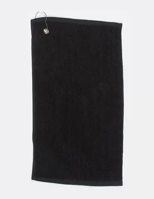 Produktbild von Towel City TC013 | Luxus Golf Towel / Eingearbeitete Öse mit Haken / 30 x 50 cm - Farbe: Black - Größe: 30 x 50 cm