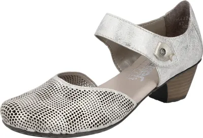 Produktbild von Rieker Damen Pumps 25653-36, 25653-37, 25653-38, 25653-39, 25653-40, 25653-41 RIE-41764 beige/gold/lightgold 38 [Schuhe Frau]