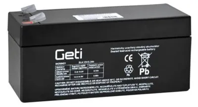 Imagen del producto de Batería de plomo-ácido de 12V y 3.3Ah, marca GETI