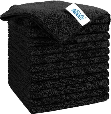Produktbild von Microfaser Reinigungstücher 12 Stück, fusselfrei, kratzfest, sehr saugfähig, für Haushalt