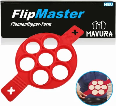 Produktbild von FlipMaster Flipper-Form Pfannenwender Silikon Pfannkuchen Wender Küchenhelfer
