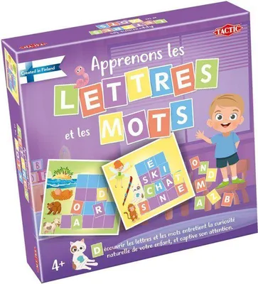 Image de Jeu éducatif Apprenons les Lettres et les Mots TACTIC, 2 joueurs et plus, Dès 4 ans
