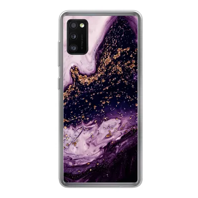 Produktbild von MuchoWow® Handyhülle Schutzhülle Hülle für Samsung Galaxy A41 Marmor - Gold - Naturstein Silikon Softcase Handy Hülle - Mobiltelefon