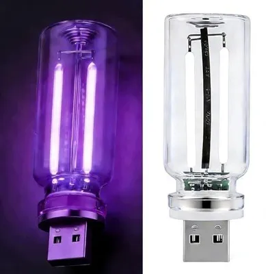 Zdjęcie produktu dla Lampka nocna LED rgb 9 kolorów USB retro do samochodu sypialni