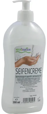 Produktbild von Medination Seifencremepumpspender Medination, für Hand- und Körperreinigung, 500 ml
