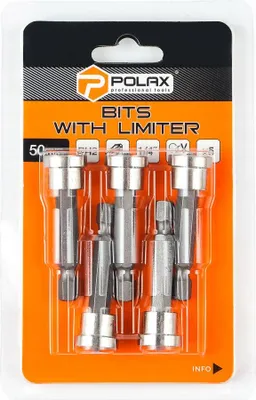Image de Jeu d'embouts avec butée PH2*50 6150CRV (5 pièces) Polax