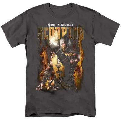 Produktbild von Mortal Kombat - T-Shirt für Herren/Damen Uni TV39033 (S) (Holzkohle), KI-generiertes Bild