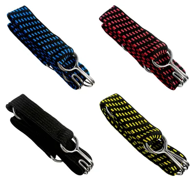 Produktbild von 4 Stück Gummispanner Breit mit Haken Verstellbare Expander Spanngummi 1M Gepäckspanner für Sackkarre Gepäckträger Fahrrad Motorrad Camping