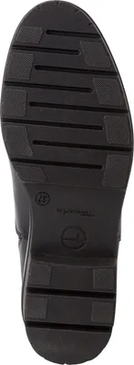 Produktbild von Tamaris Damen Chelsea Boot Stretcheinsätze Leder Stiefelette dicke Sohle 1-25446-43, Größe:39 EU, Farbe:Schwarz