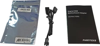 Obrázok produktu pre Phanteks PH-CB-DRGB3P_MB, 3-pin, 2 x Molex (3-pin), Priamy, Priamy, Čierna, Základná doska