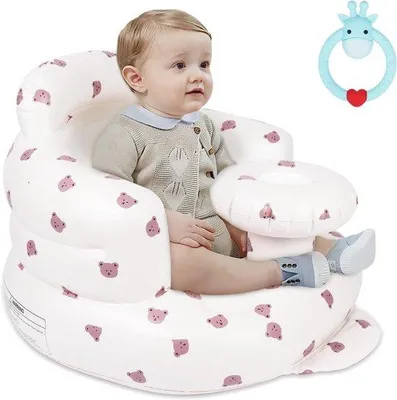 Productafbeelding van Opblaasbare Babyzitje met Rug- en Neksteun voor Comfortabele Ondersteuning