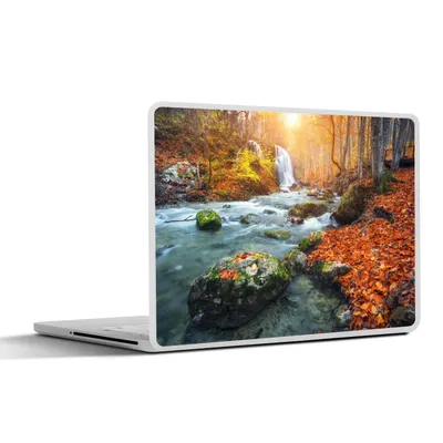 Produktbild von MuchoWow® Laptop Aufkleber Sticker Cover Natur - Sonne - Herbst 31x22.5 cm - Laptop-Deko