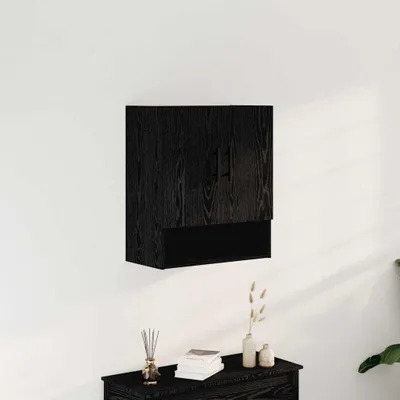 Produktbild von Cloris DesignMöbel Wandmontierter Schrank Schwarz Eichen-Optik 60x31x70cm