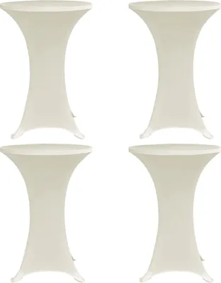 Produktbild von Stehtischhussen 4 Stk. Ø 60 cm Creme Stretch