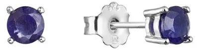 Produktbild von Silberne Ohrringe mit echtem Saphir 11483.3