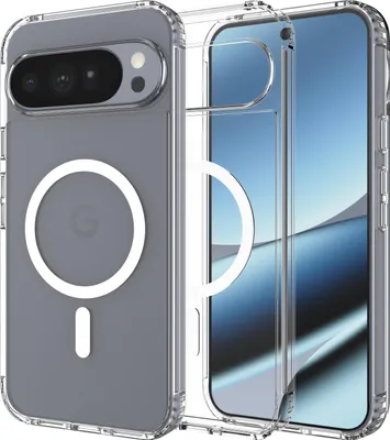 Image de Cazy Coque compatible avec Google Pixel 11 Pro XL / 10 Pro XL Coque compatible avec MagSafe – Military Grade Backcover – Transparente