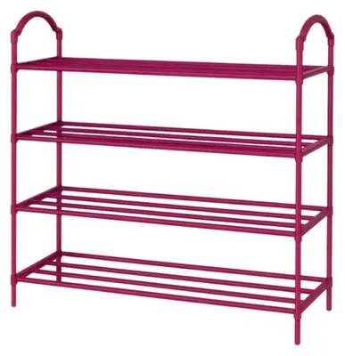 Obrázek produktu pro Verk 27542 Regál na boty se 4 policemi 72 x 63 x 24 cm, růžový