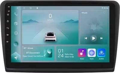 Obrázek produktu pro Autorádio s Bluetooth a CarPlay pro Škoda Excellent 2 (2008–2015) – kompatibilní s Apple a Android – stereo systém s navigačním systémem – 1 GB RAM, 32 GB paměti