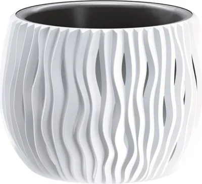 Produktbild von Blumentopf mit Einsatz Pflanzkübel Blumenkübel Rund Pflanztopf BOWL SANDY 29cm