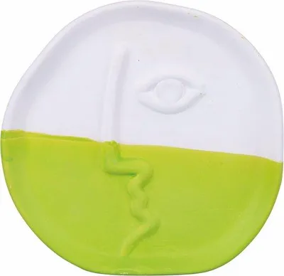 Produktbild von Famanu Dekorative Vase - Keramische Vase - Antropomorphes Design - 17,7 x 7,5 x 3 cm