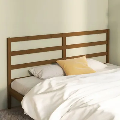 Produktbild von vidaXL Kopfteil Honigbraun 206x4x100 cm Massivholz Kiefer - Bettkopfteil - Bettkopfteile - Kopfteil - Holzkopfteil